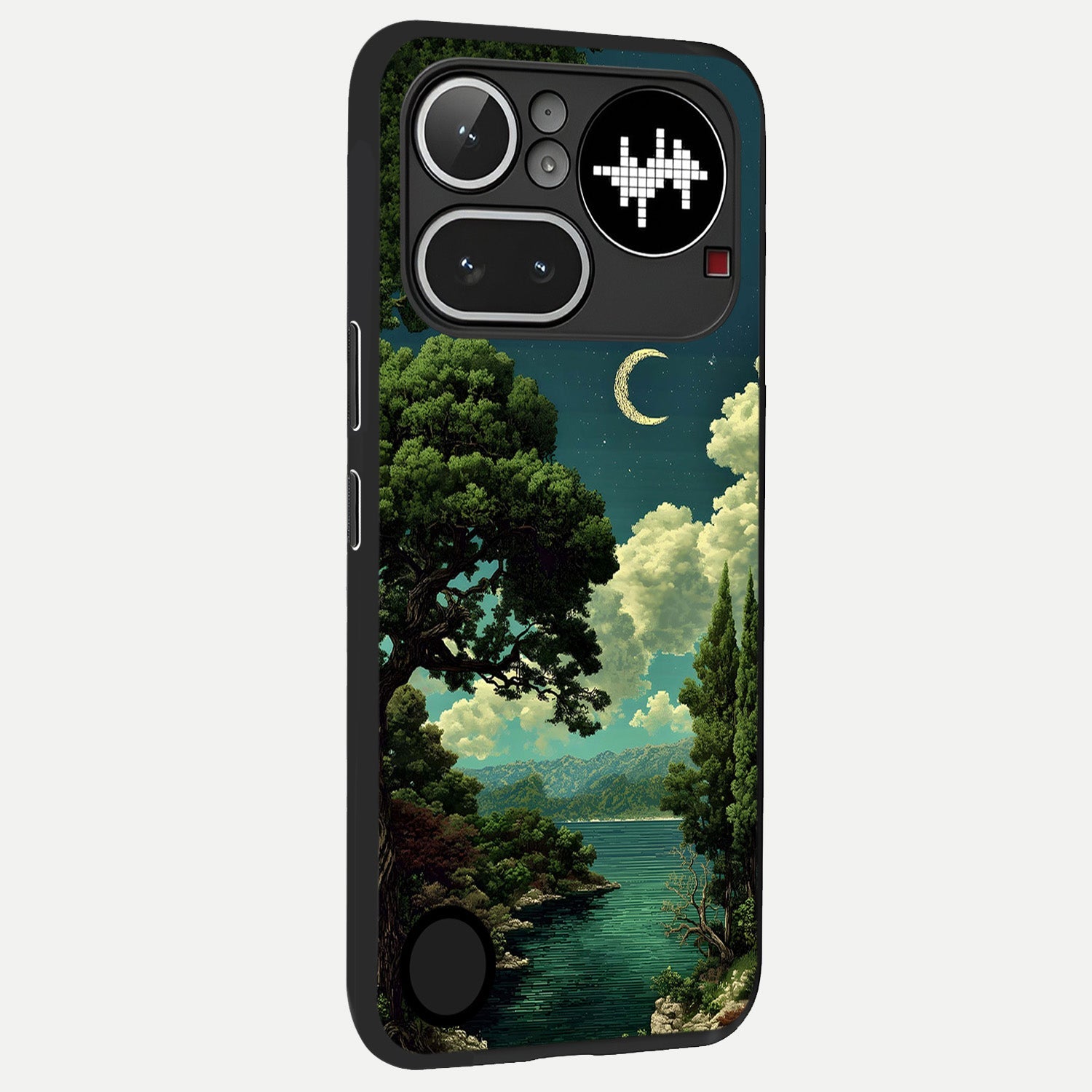  Celestial Lake Peace back cover For Nothing Phone 4A Pro slim fit glass case with vibrant aesthetic design