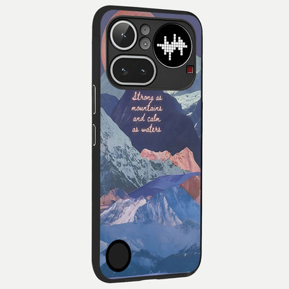  Celestial Mountain Calm back cover For Nothing Phone 4A Pro slim fit glass case with vibrant aesthetic design