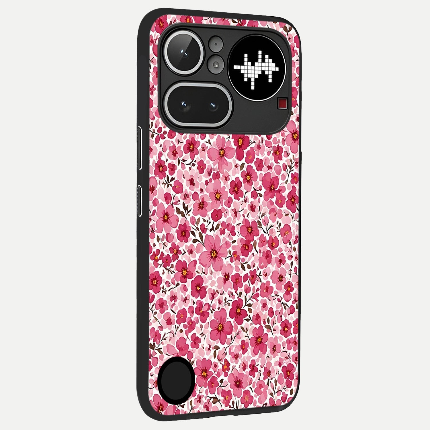  Cherry Blossom Charm back cover For Nothing Phone 4A Pro slim fit glass case with vibrant aesthetic design