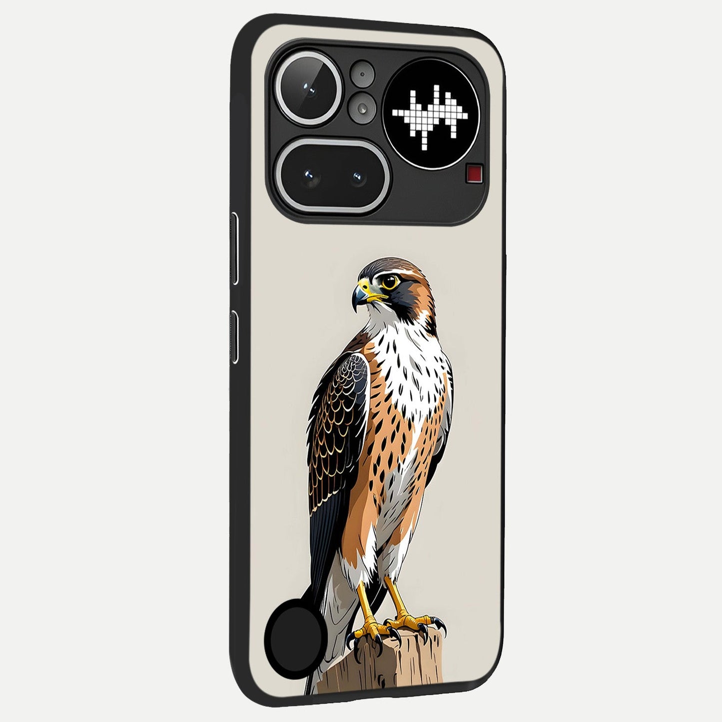  Clever Eagle back cover For Nothing Phone 4A Pro slim fit glass case with vibrant aesthetic design