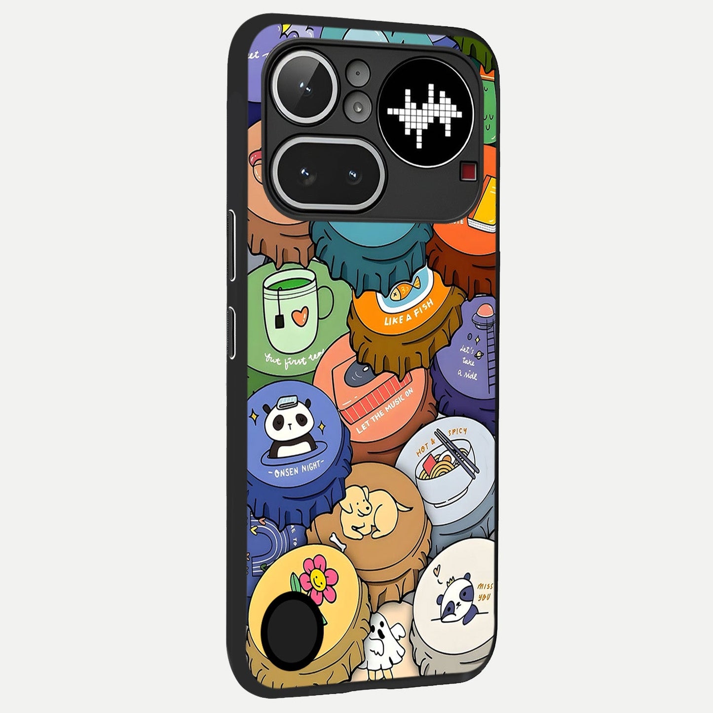  Coins Patterns back cover For Nothing Phone 4A Pro slim fit glass case with vibrant aesthetic design