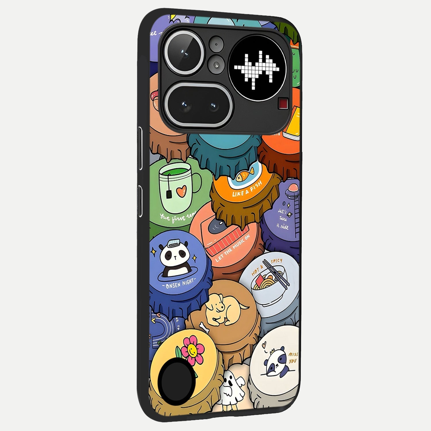  Coins Patterns back cover For Nothing Phone 4A Pro slim fit glass case with vibrant aesthetic design