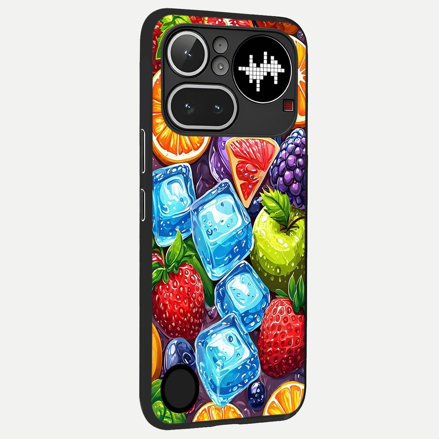  Colorful Fruits with Ice back cover For Nothing Phone 4A Pro slim fit glass case with vibrant aesthetic design
