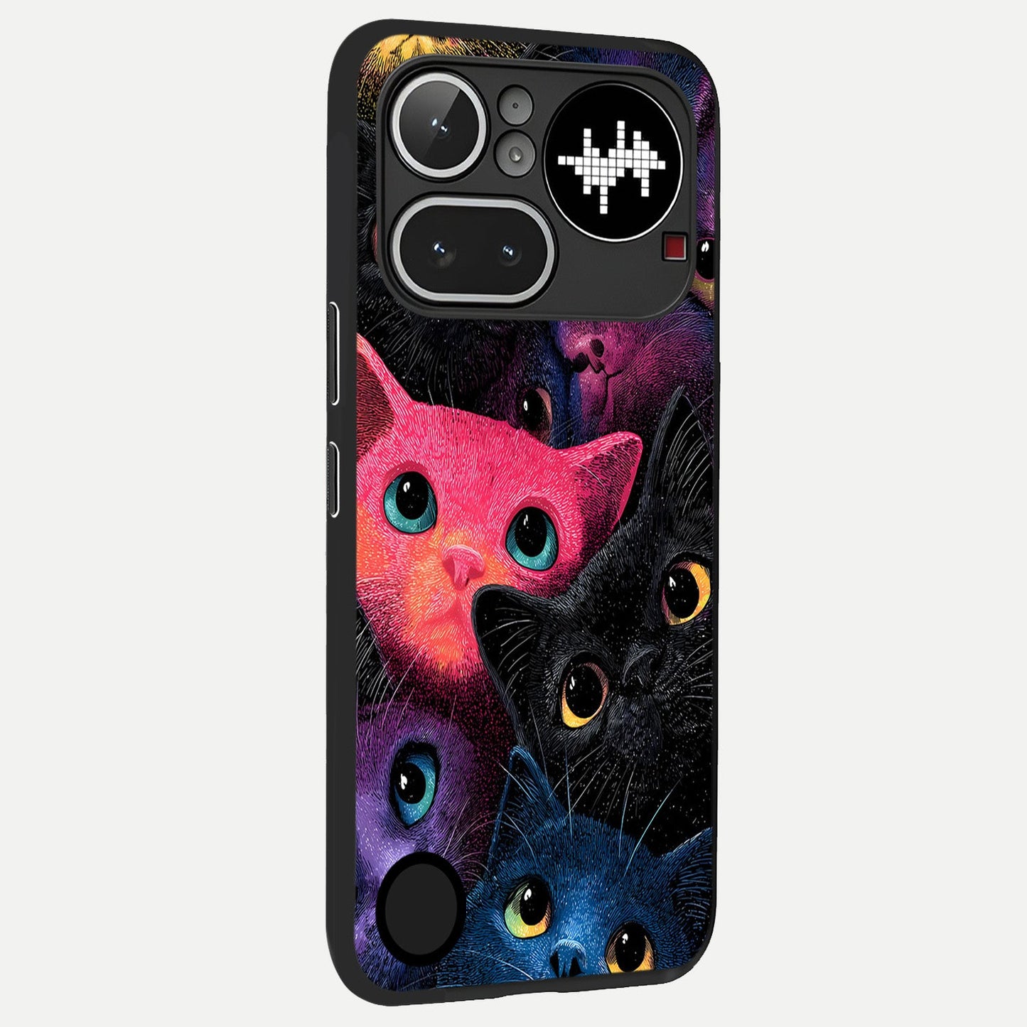  Cosmic Cats Dreams back cover For Nothing Phone 4A Pro slim fit glass case with vibrant aesthetic design