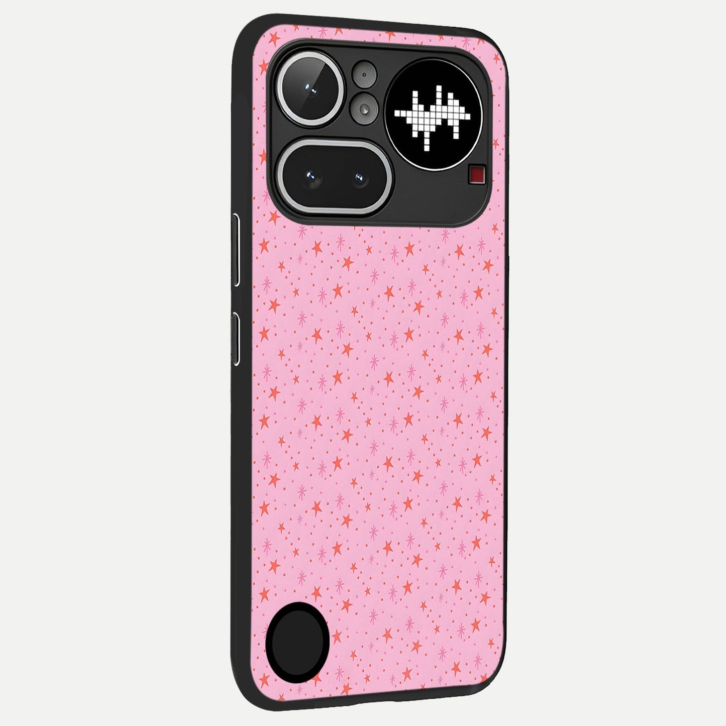  Cosmic Pink Sparkle back cover For Nothing Phone 4A Pro slim fit glass case with vibrant aesthetic design