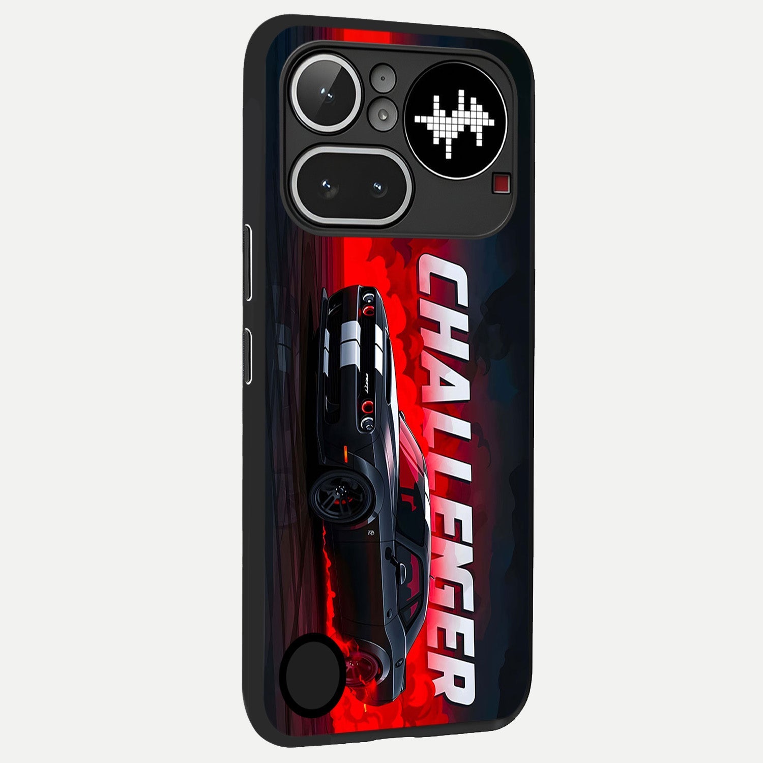  Crimson Challenger Fury back cover For Nothing Phone 4A Pro slim fit glass case with vibrant aesthetic design