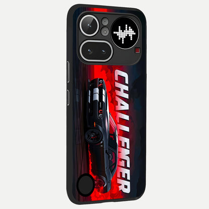  Crimson Challenger Fury back cover For Nothing Phone 4A Pro slim fit glass case with vibrant aesthetic design