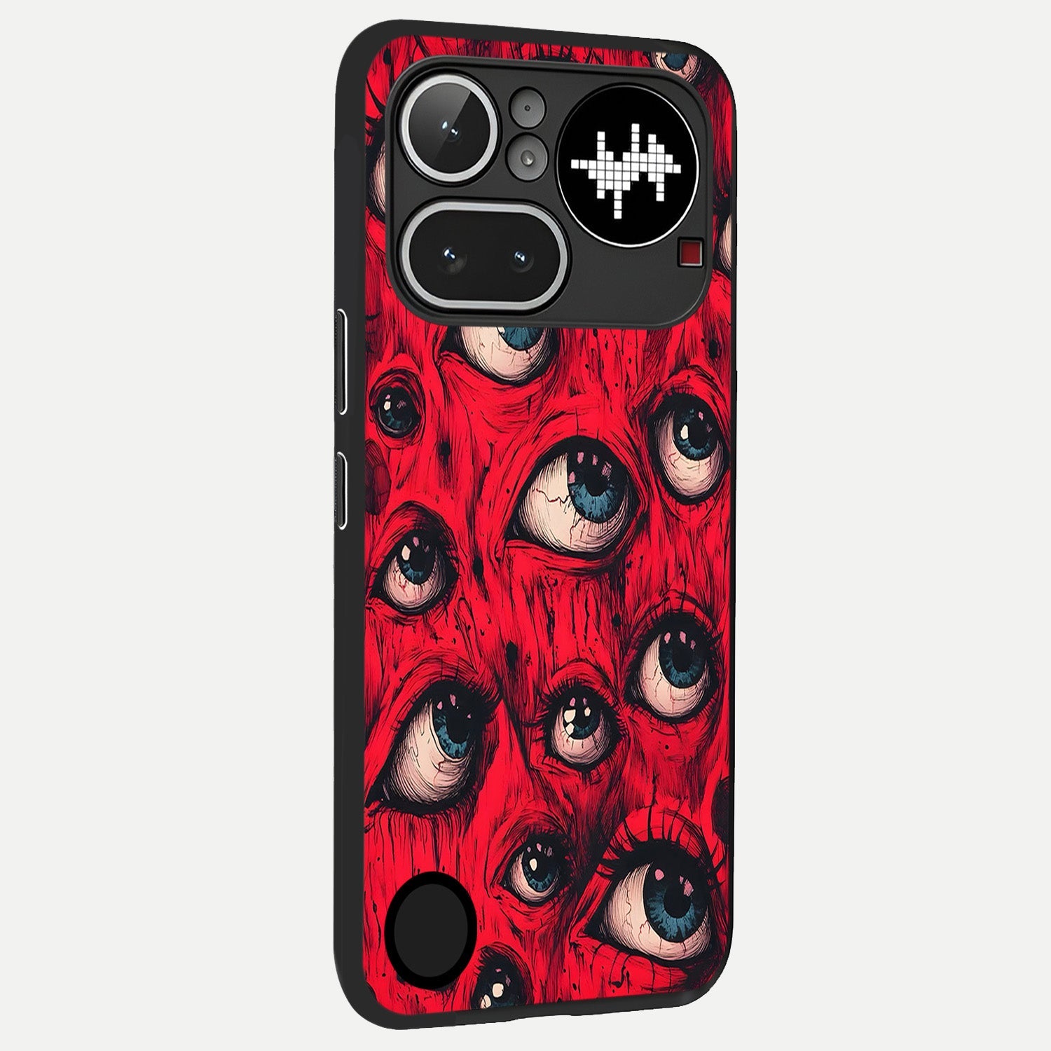  Crimson Watch Eyes back cover For Nothing Phone 4A Pro slim fit glass case with vibrant aesthetic design