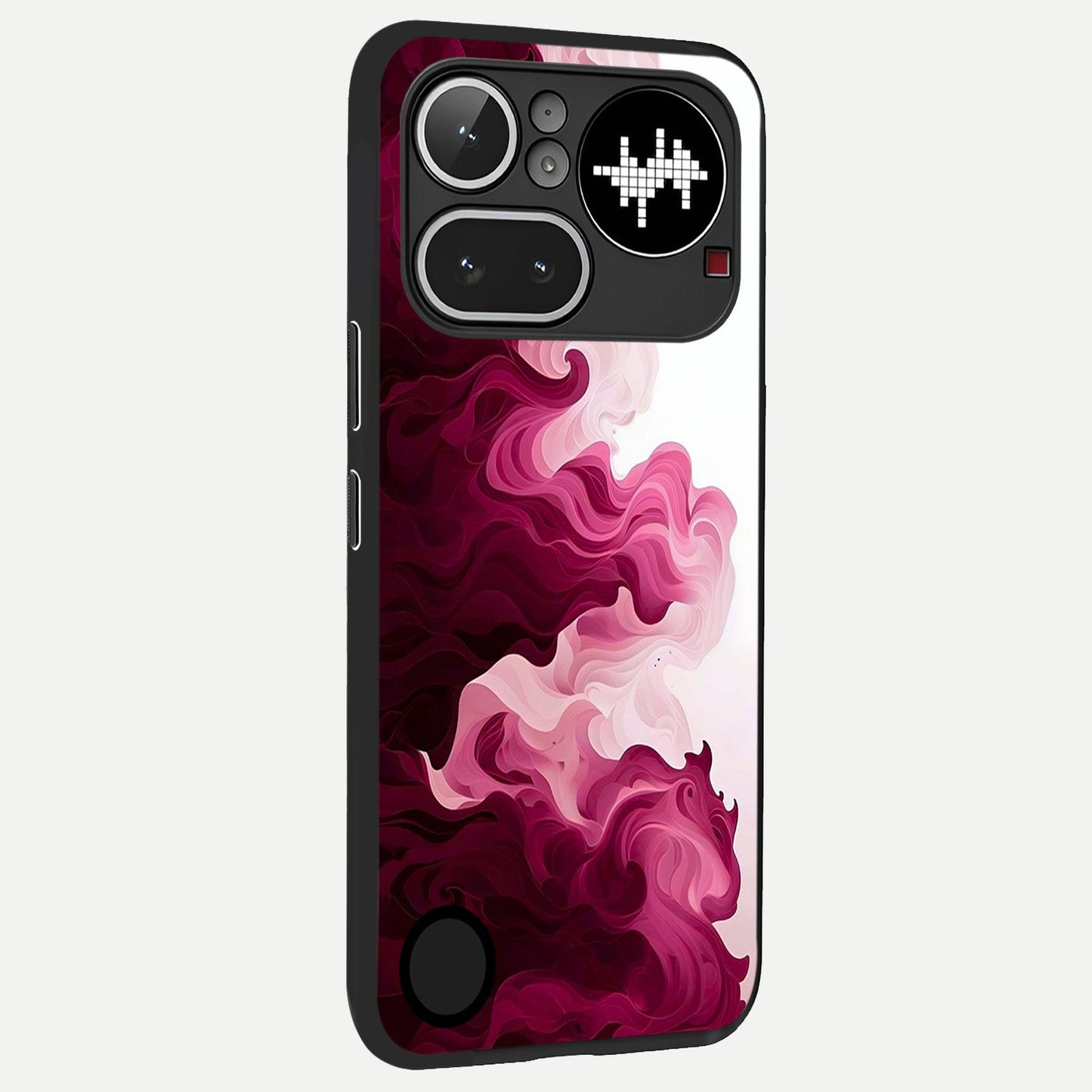  Crimson Wave Flow back cover For Nothing Phone 4A Pro slim fit glass case with vibrant aesthetic design