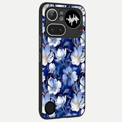  Cute Floral Patterns back cover For Nothing Phone 4A Pro slim fit glass case with vibrant aesthetic design