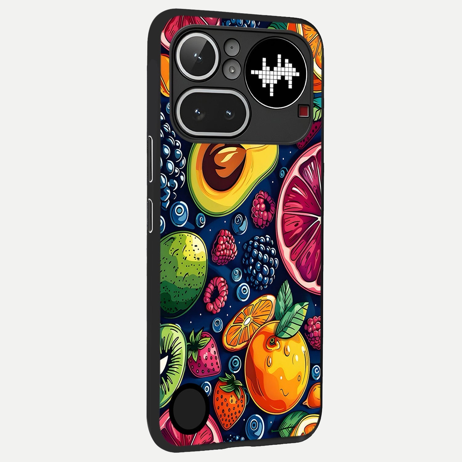  Cute Fruits Art back cover For Nothing Phone 4A Pro slim fit glass case with vibrant aesthetic design