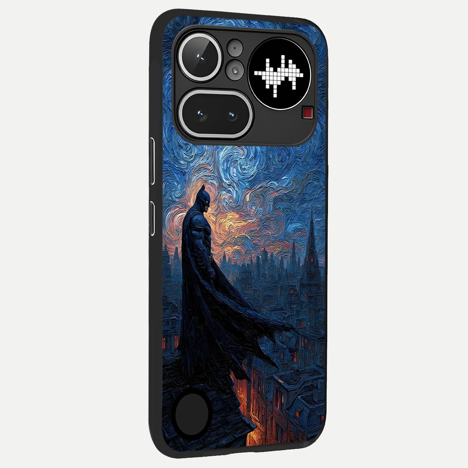  Dark Knight Dusk back cover For Nothing Phone 4A Pro slim fit glass case with vibrant aesthetic design