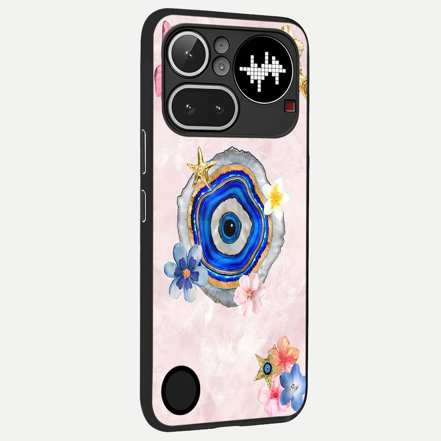  Divine Aura Bloom back cover For Nothing Phone 4A Pro slim fit glass case with vibrant aesthetic design