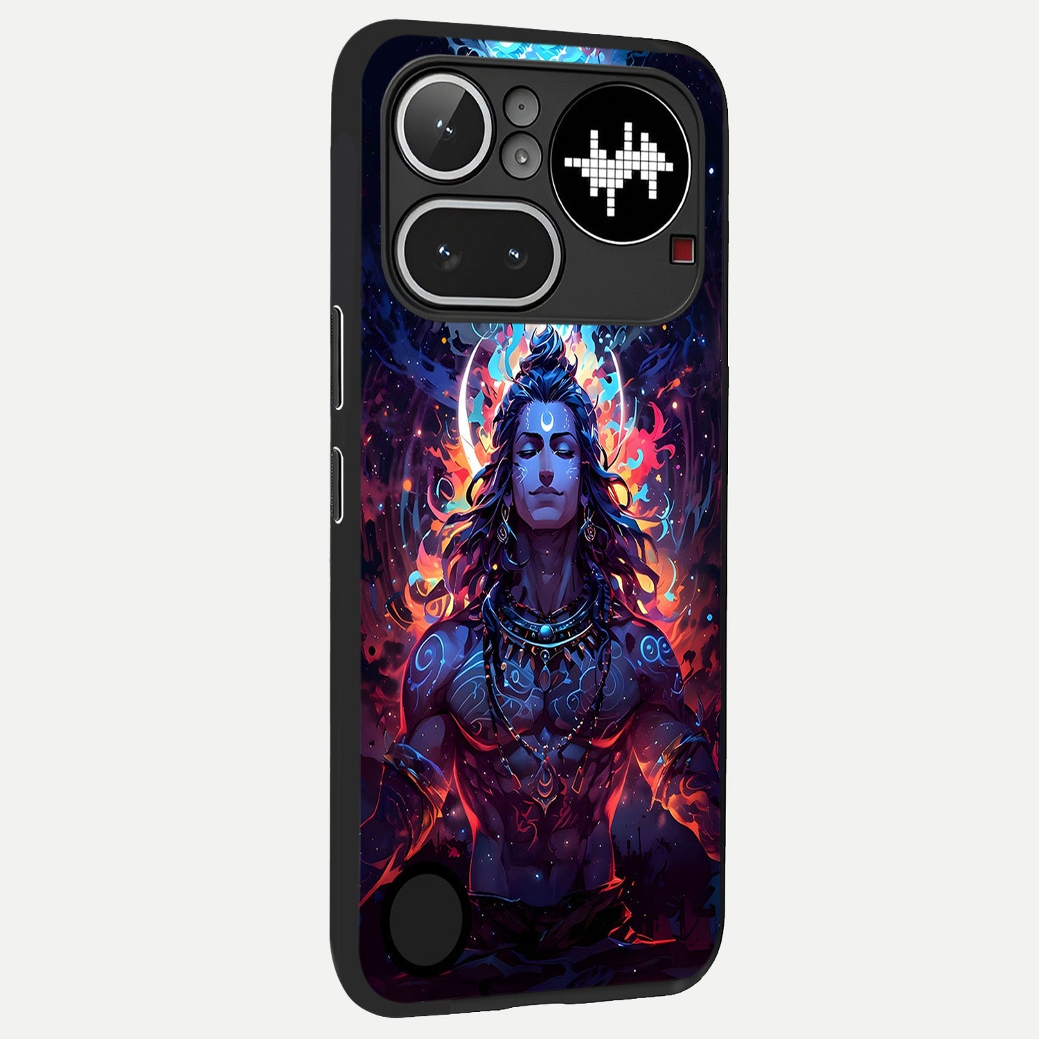  Divine Fire Shiv back cover For Nothing Phone 4A Pro slim fit glass case with vibrant aesthetic design