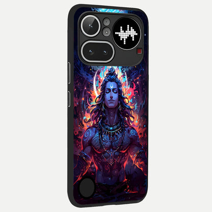  Divine Fire Shiv back cover For Nothing Phone 4A Pro slim fit glass case with vibrant aesthetic design