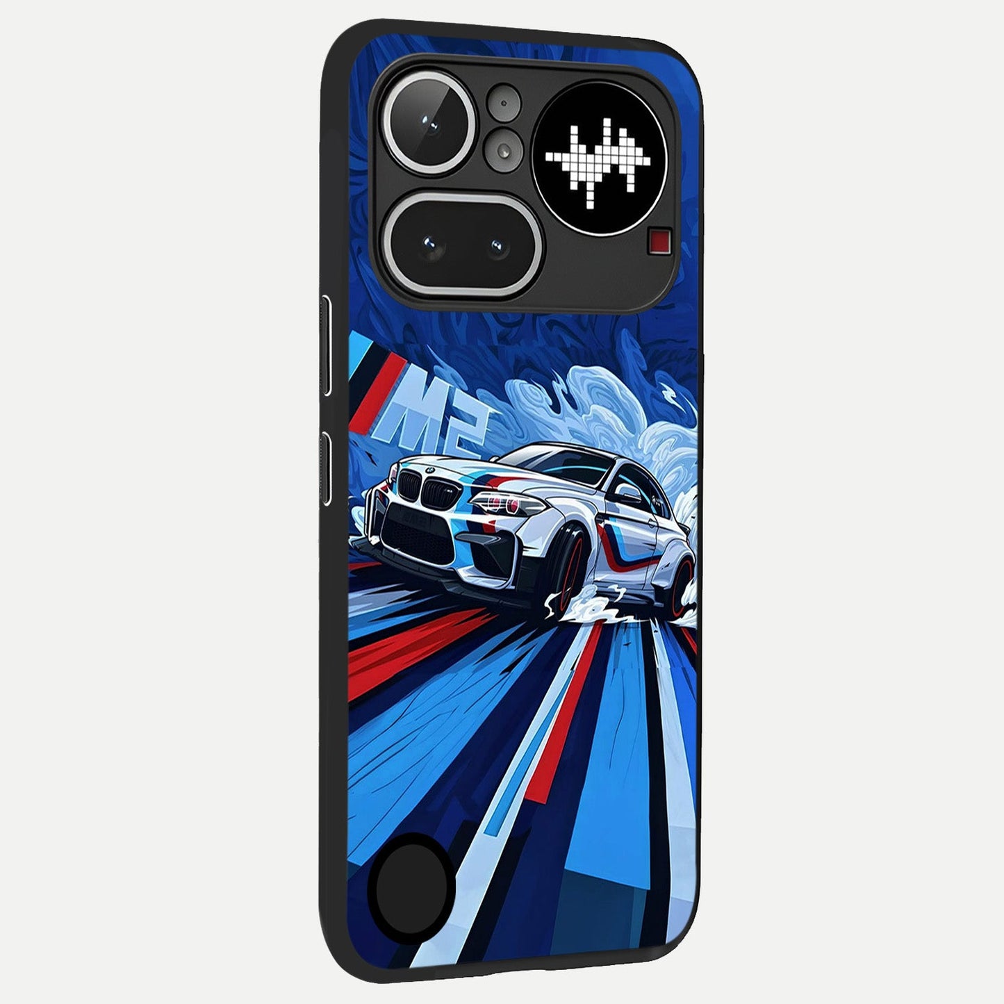  Drift Power Rush back cover For Nothing Phone 4A Pro slim fit glass case with vibrant aesthetic design