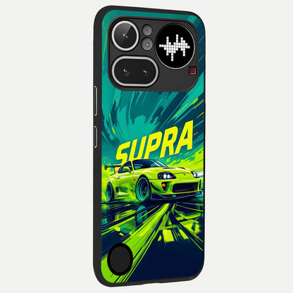  Electric Supra Thunder back cover For Nothing Phone 4A Pro slim fit glass case with vibrant aesthetic design