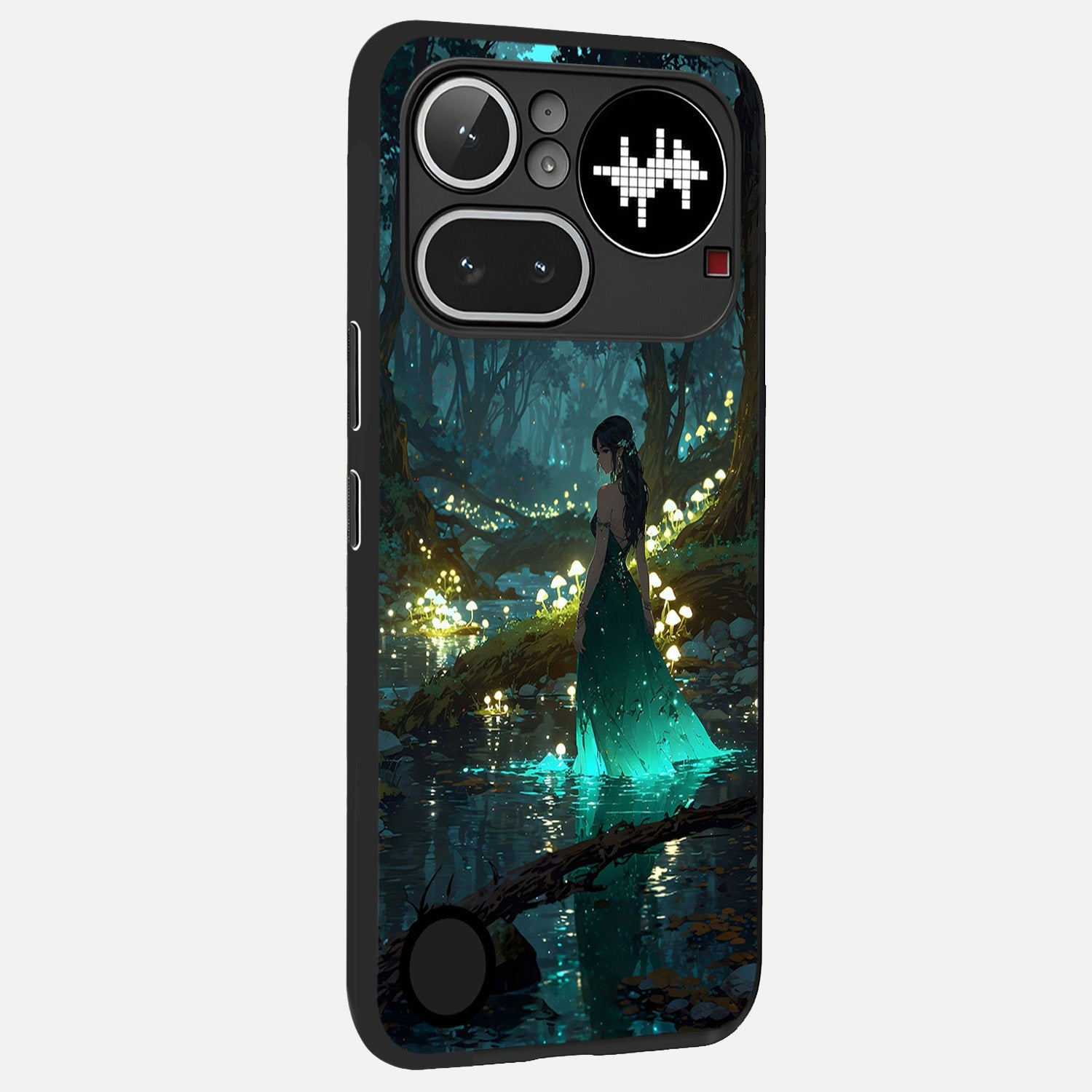  Enchanted Forest Glow back cover For Nothing Phone 4A Pro slim fit glass case with vibrant aesthetic design