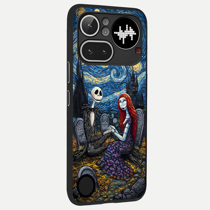  Eternal Night Love back cover For Nothing Phone 4A Pro slim fit glass case with vibrant aesthetic design