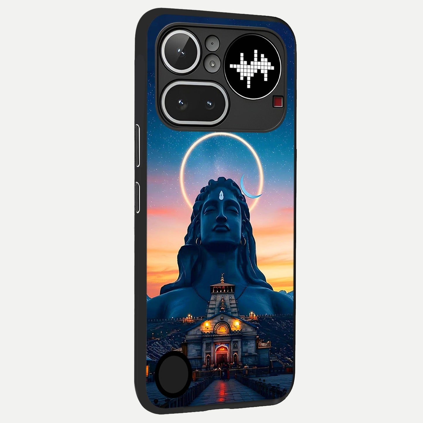  Eternal Shiva Aura back cover For Nothing Phone 4A Pro slim fit glass case with vibrant aesthetic design