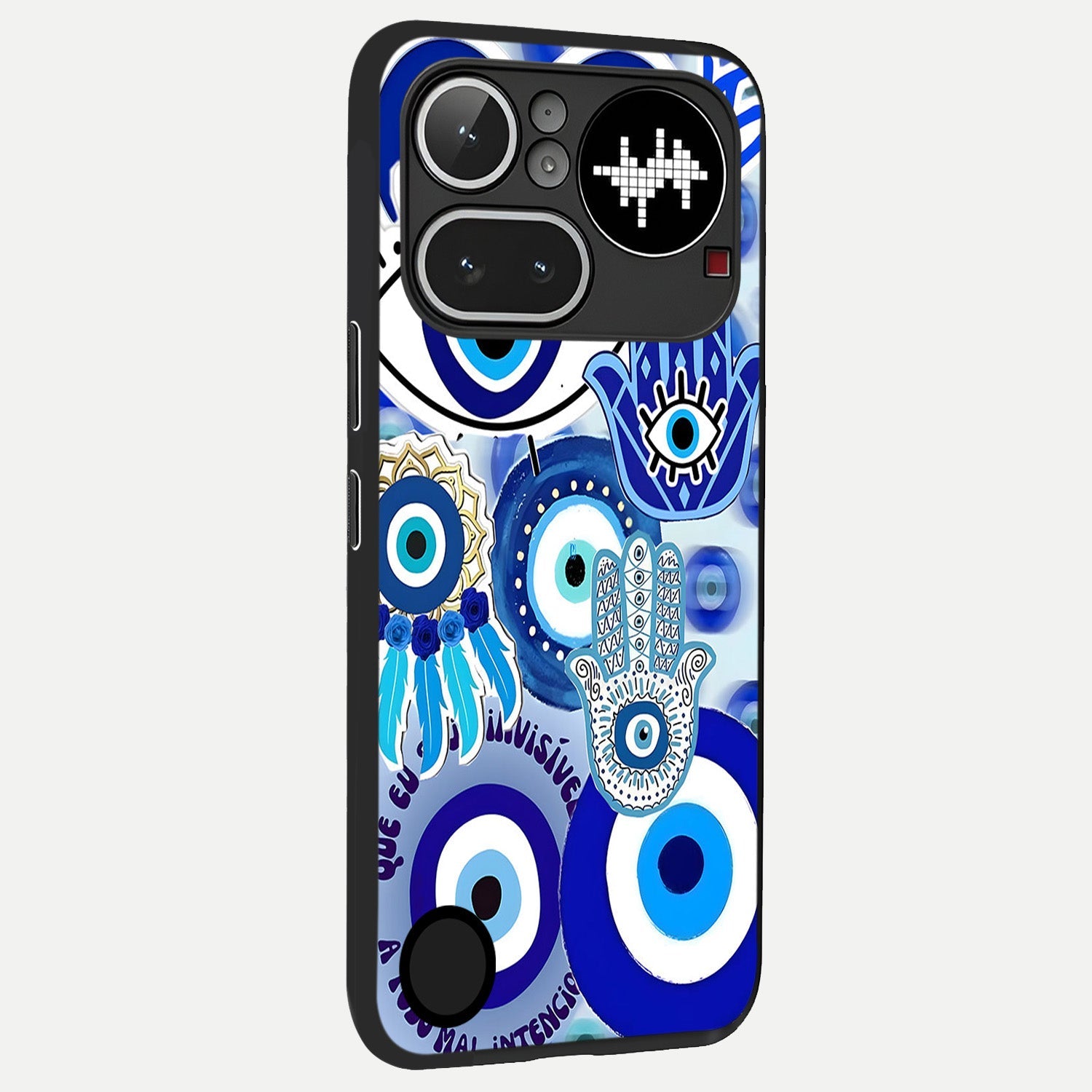  Evil Eyes Dream back cover For Nothing Phone 4A Pro slim fit glass case with vibrant aesthetic design