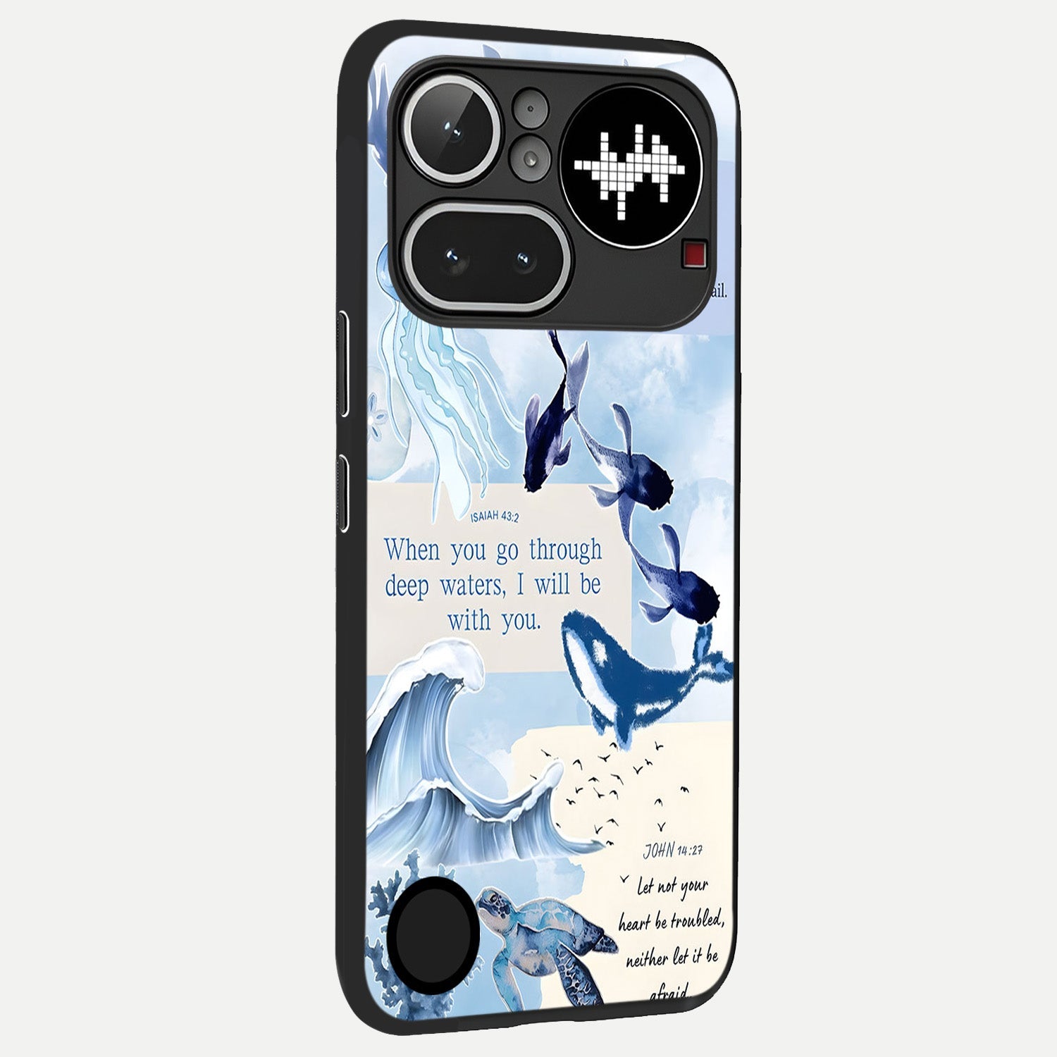  Faithful Ocean Promise back cover For Nothing Phone 4A Pro slim fit glass case with vibrant aesthetic design