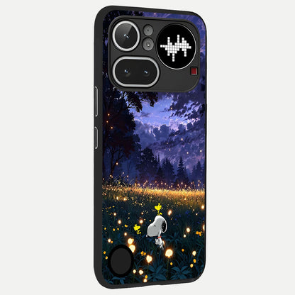  Firefly Meadow Magic back cover For Nothing Phone 4A Pro slim fit glass case with vibrant aesthetic design