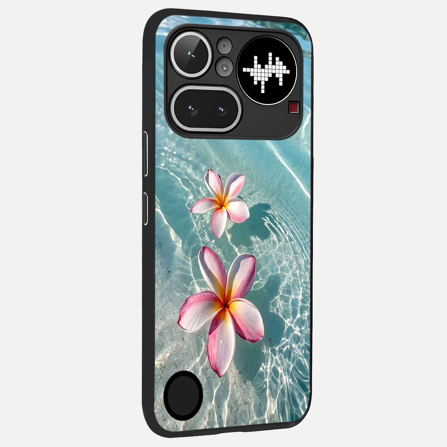  Floating Bloom Bliss back cover For Nothing Phone 4A Pro slim fit glass case with vibrant aesthetic design