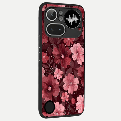  Flower Blush Bloom back cover For Nothing Phone 4A Pro slim fit glass case with vibrant aesthetic design