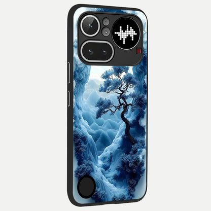  Frozen Serenity Gate back cover For Nothing Phone 4A Pro slim fit glass case with vibrant aesthetic design