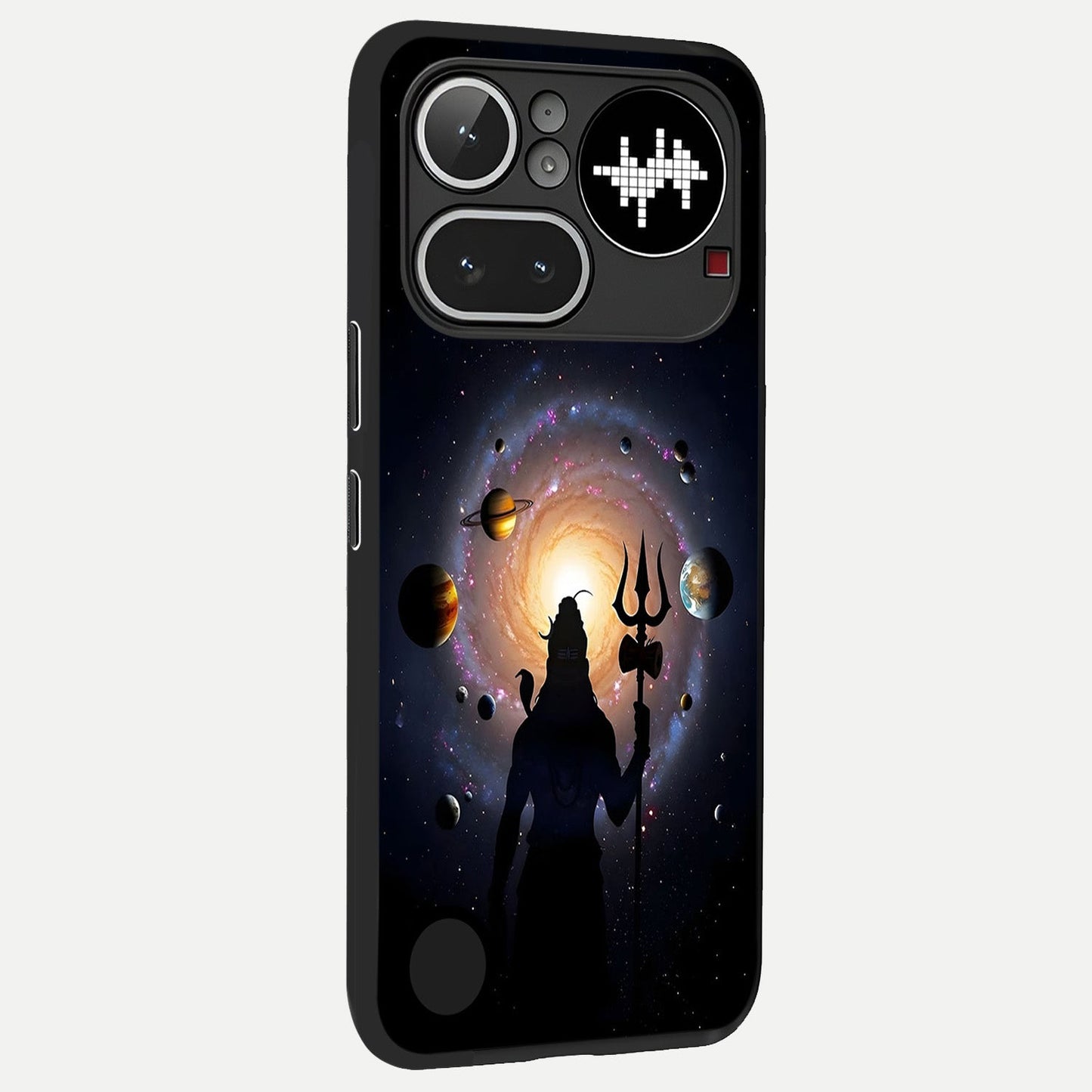  Galactic Shiva Vision back cover For Nothing Phone 4A Pro slim fit glass case with vibrant aesthetic design