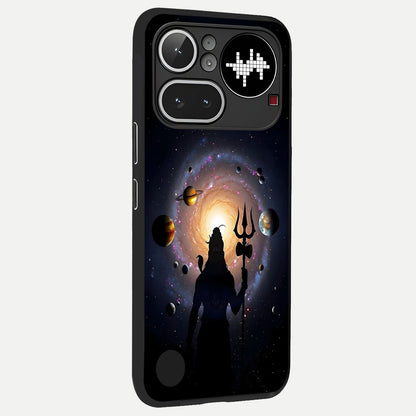  Galactic Shiva Vision back cover For Nothing Phone 4A Pro slim fit glass case with vibrant aesthetic design
