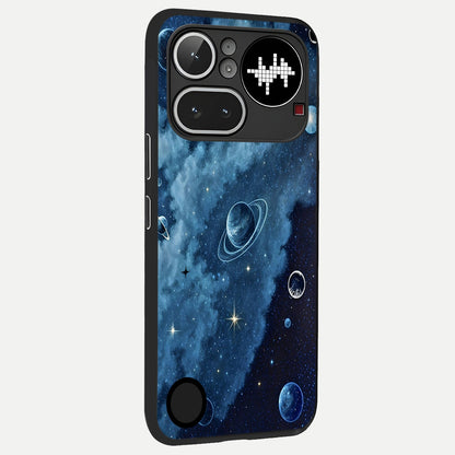  Galaxy Dream Space back cover For Nothing Phone 4A Pro slim fit glass case with vibrant aesthetic design