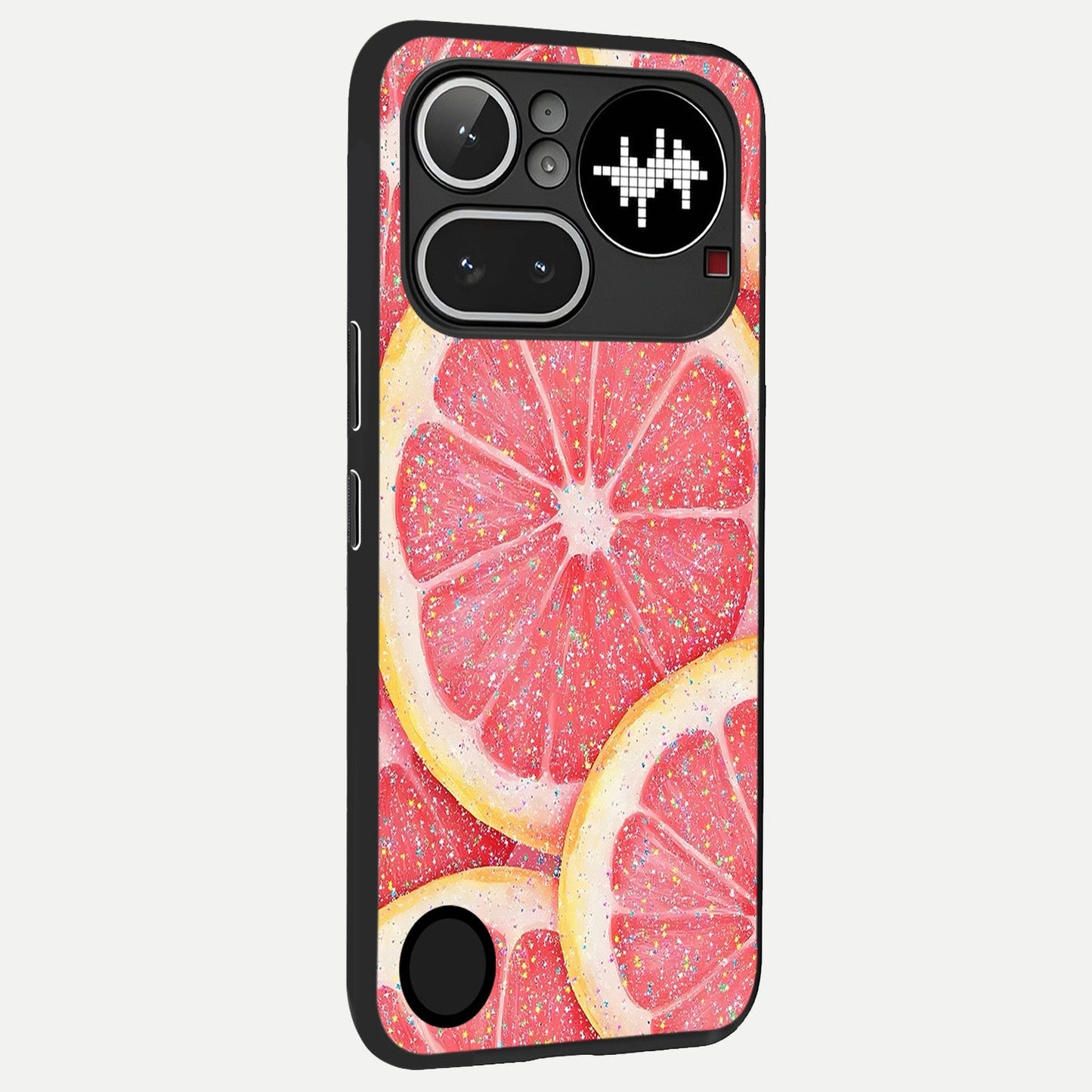  Glitter Grapefruit back cover For Nothing Phone 4A Pro slim fit glass case with vibrant aesthetic design