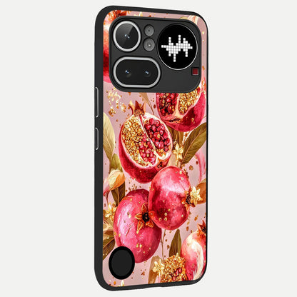  Golden Bloom Glow back cover For Nothing Phone 4A Pro slim fit glass case with vibrant aesthetic design