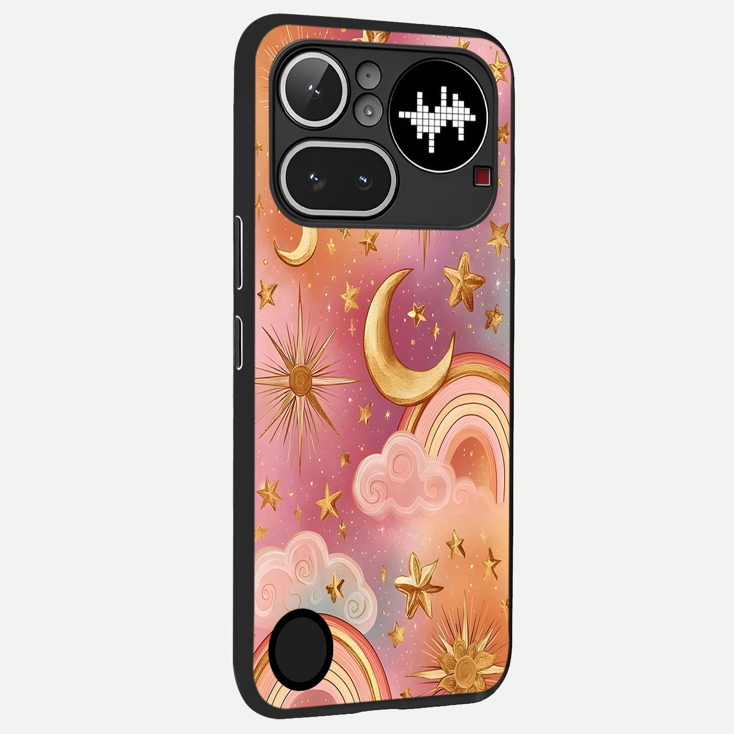  Golden Celestial Dreams back cover For Nothing Phone 4A Pro slim fit glass case with vibrant aesthetic design