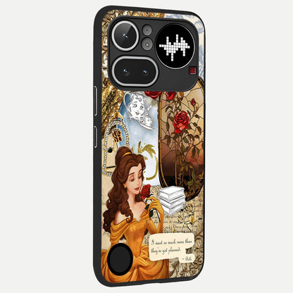  Golden Dream Belle back cover For Nothing Phone 4A Pro slim fit glass case with vibrant aesthetic design
