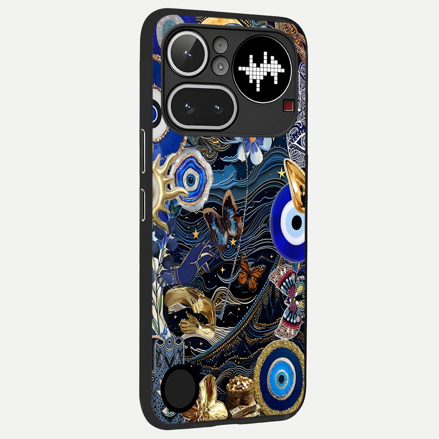  Golden Moon Magic back cover For Nothing Phone 4A Pro slim fit glass case with vibrant aesthetic design