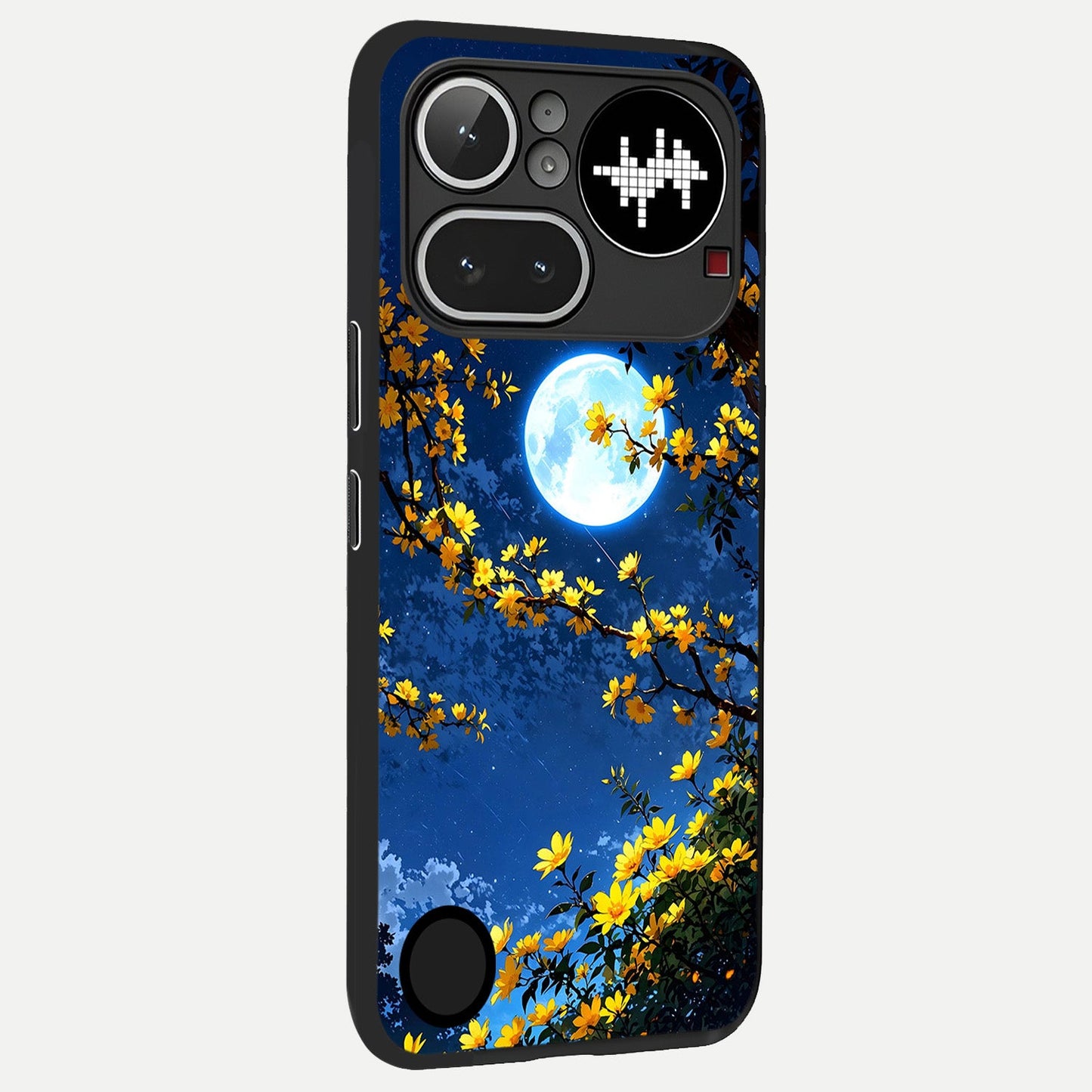  Golden Night Glow back cover For Nothing Phone 4A Pro slim fit glass case with vibrant aesthetic design
