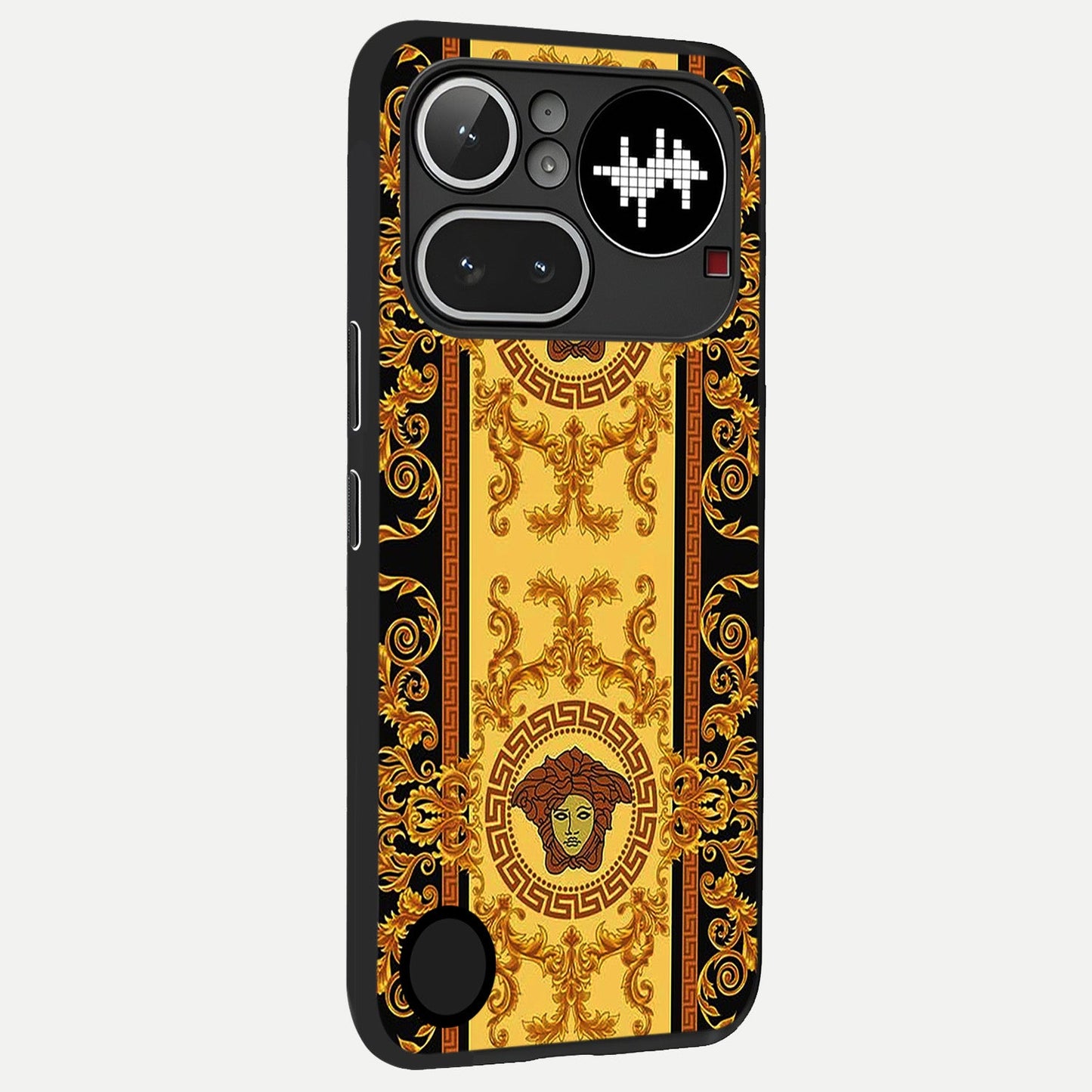  Golden Royal Heritage back cover For Nothing Phone 4A Pro slim fit glass case with vibrant aesthetic design