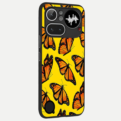  Golden Wing Flight back cover For Nothing Phone 4A Pro slim fit glass case with vibrant aesthetic design
