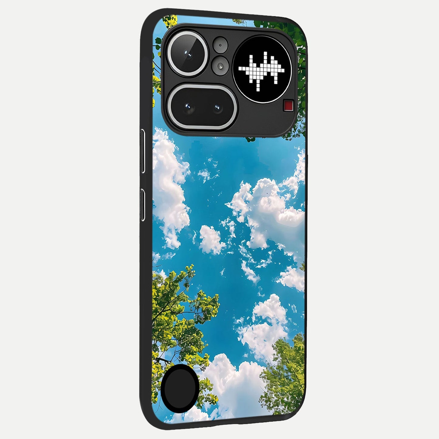  Green Moon Energy back cover For Nothing Phone 4A Pro slim fit glass case with vibrant aesthetic design
