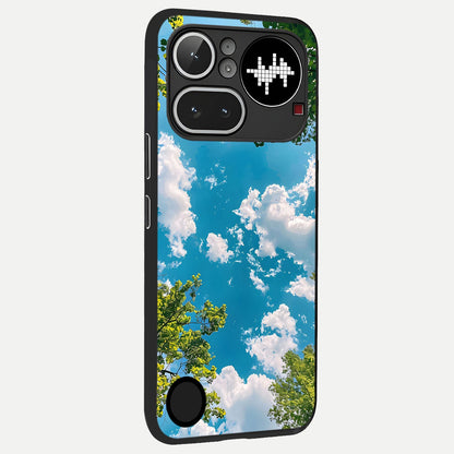  Green Moon Energy back cover For Nothing Phone 4A Pro slim fit glass case with vibrant aesthetic design