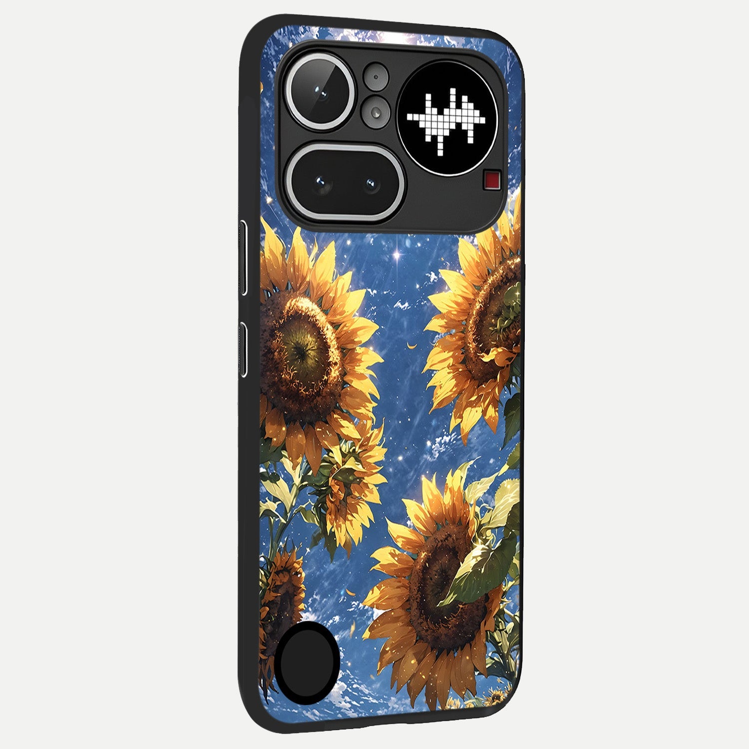  Heavenly Sunflower Rise back cover For Nothing Phone 4A Pro slim fit glass case with vibrant aesthetic design