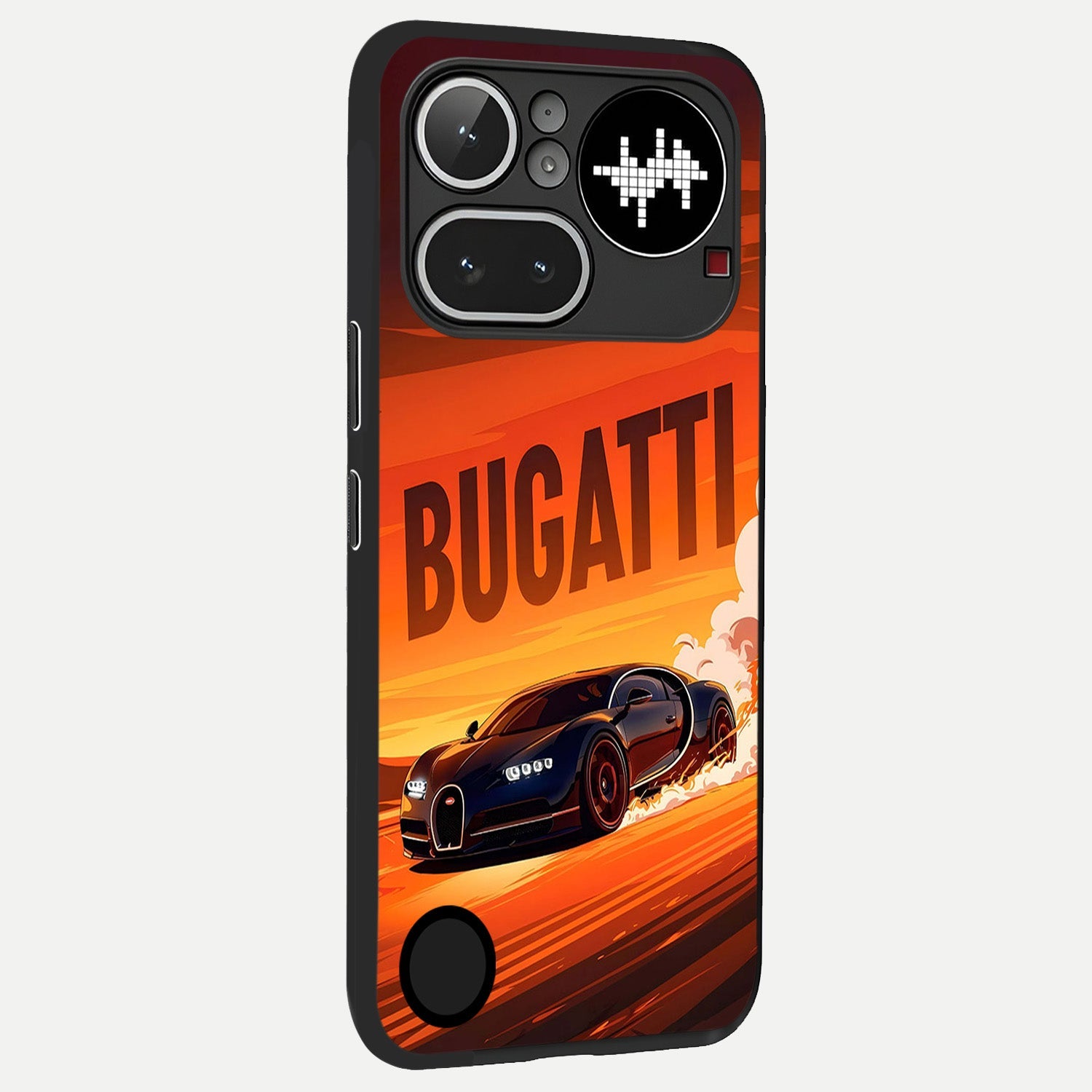  Inferno Bugatti Storm back cover For Nothing Phone 4A Pro slim fit glass case with vibrant aesthetic design