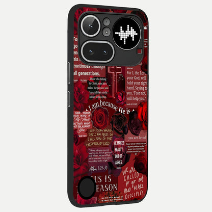  Jesus Love Heals back cover For Nothing Phone 4A Pro slim fit glass case with vibrant aesthetic design