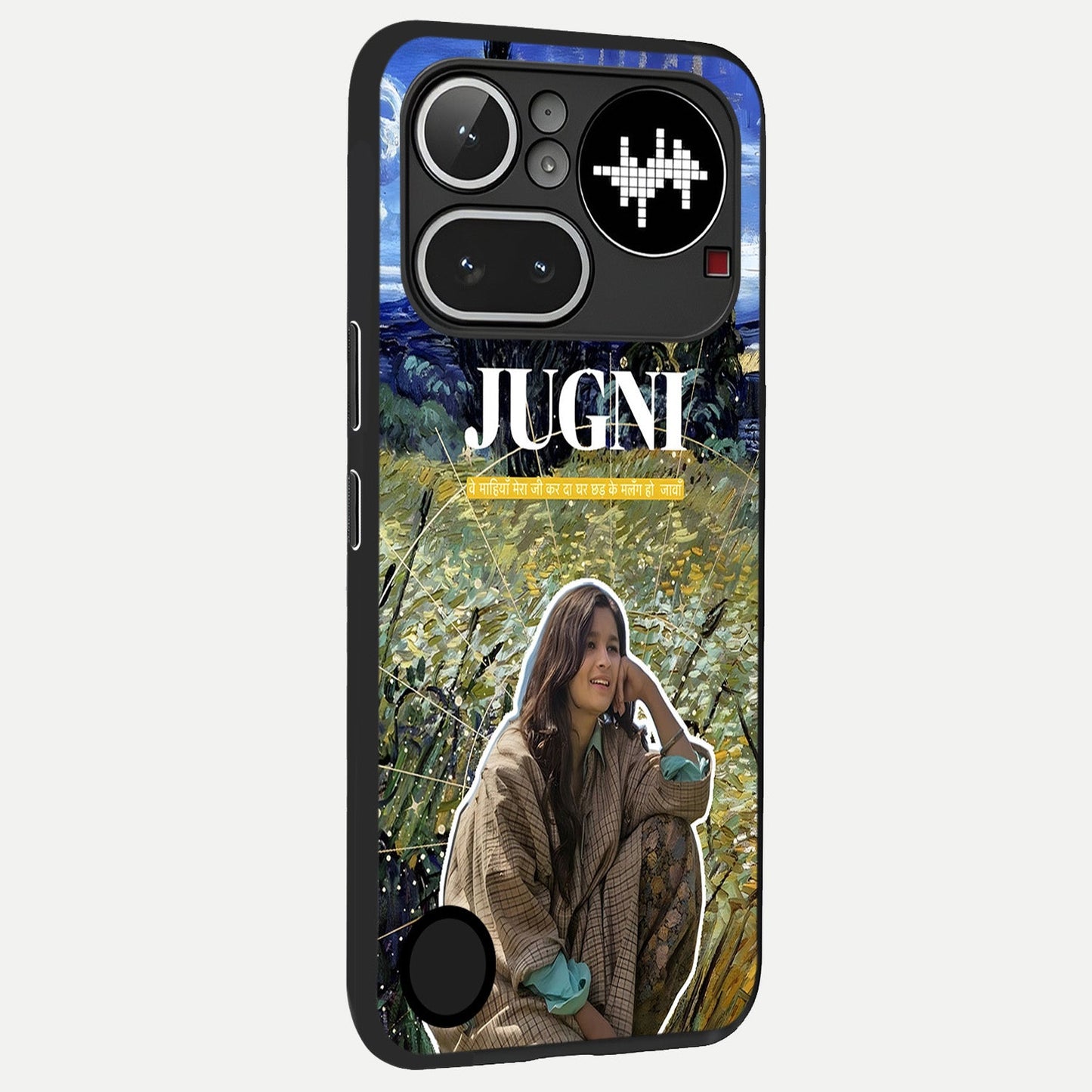  Jugni Soul Vibes back cover For Nothing Phone 4A Pro slim fit glass case with vibrant aesthetic design