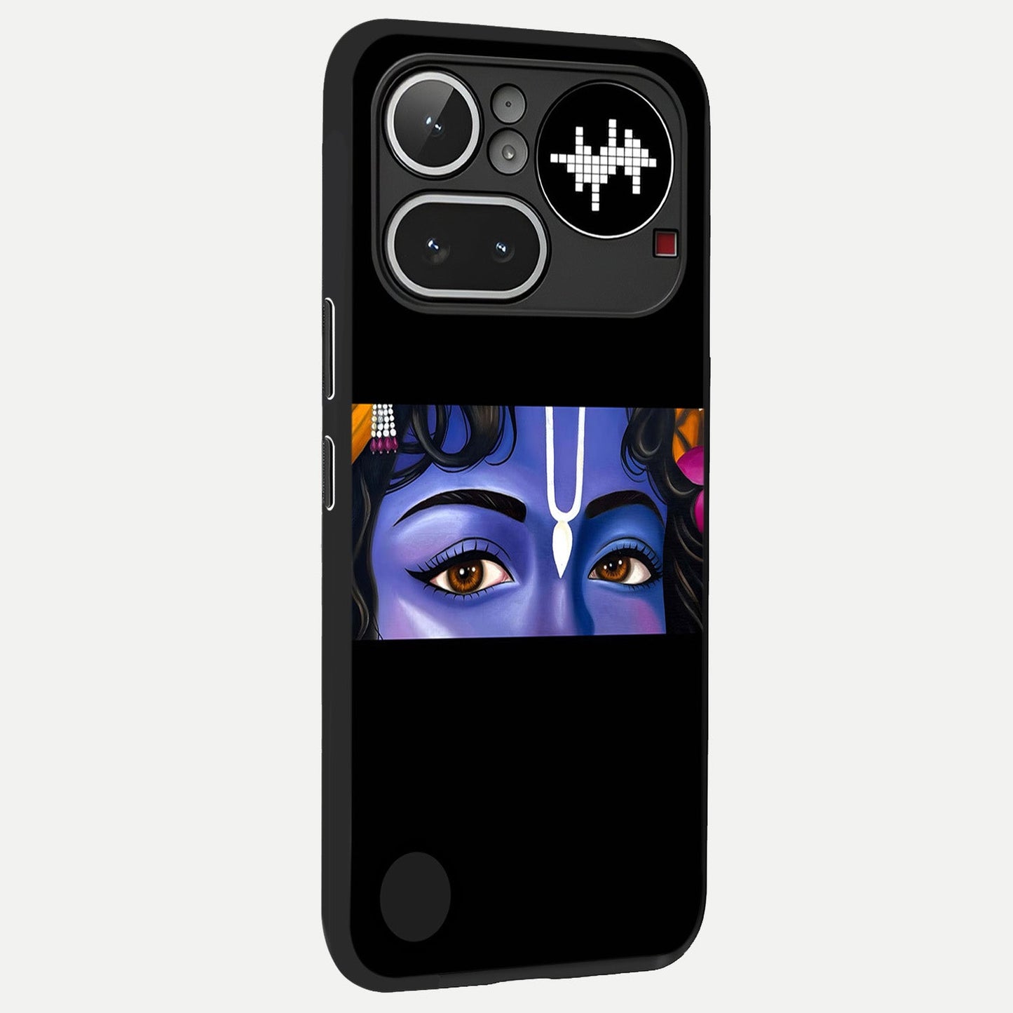  Krishna Eye back cover For Nothing Phone 4A Pro slim fit glass case with vibrant aesthetic design