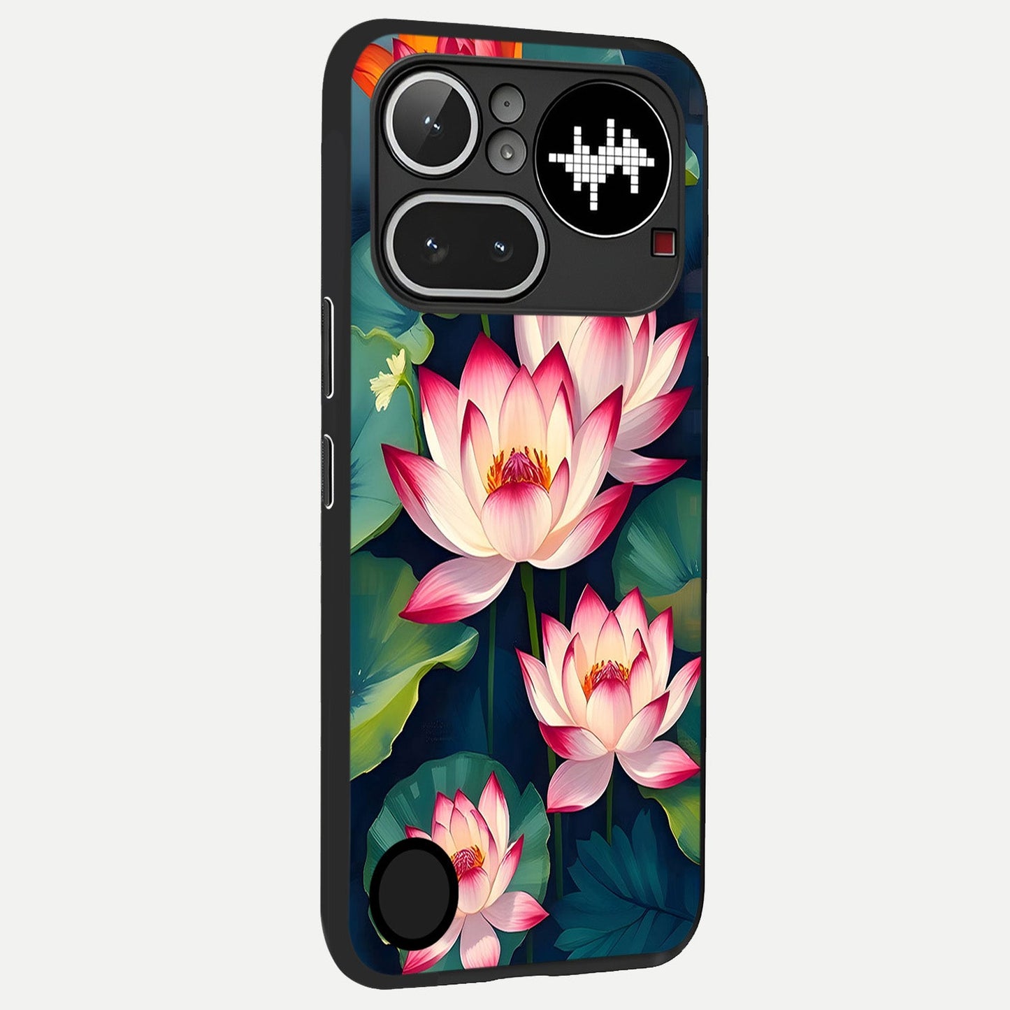  Lotus Dream Serenity back cover For Nothing Phone 4A Pro slim fit glass case with vibrant aesthetic design