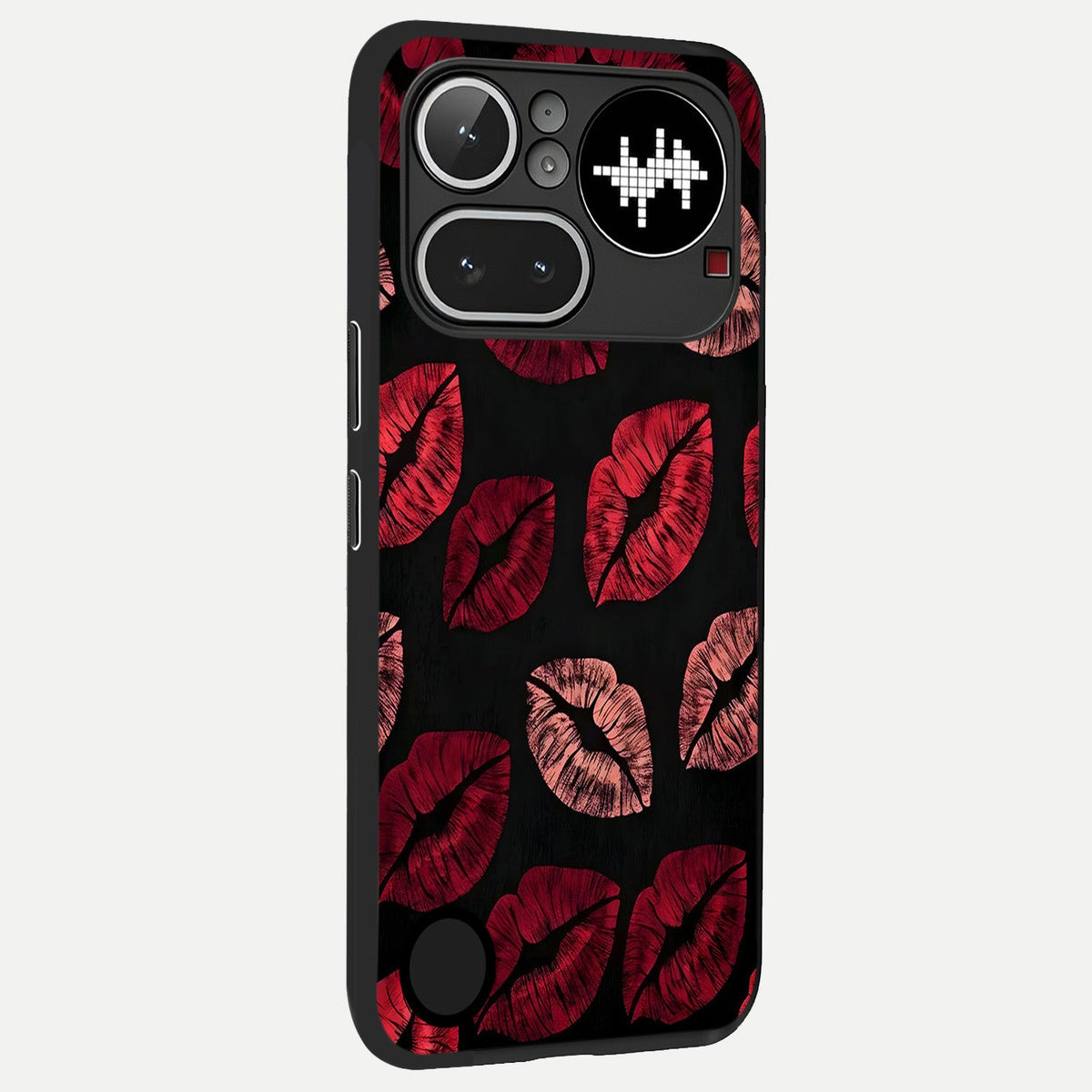  Midnight Kiss Love back cover For Nothing Phone 4A Pro slim fit glass case with vibrant aesthetic design